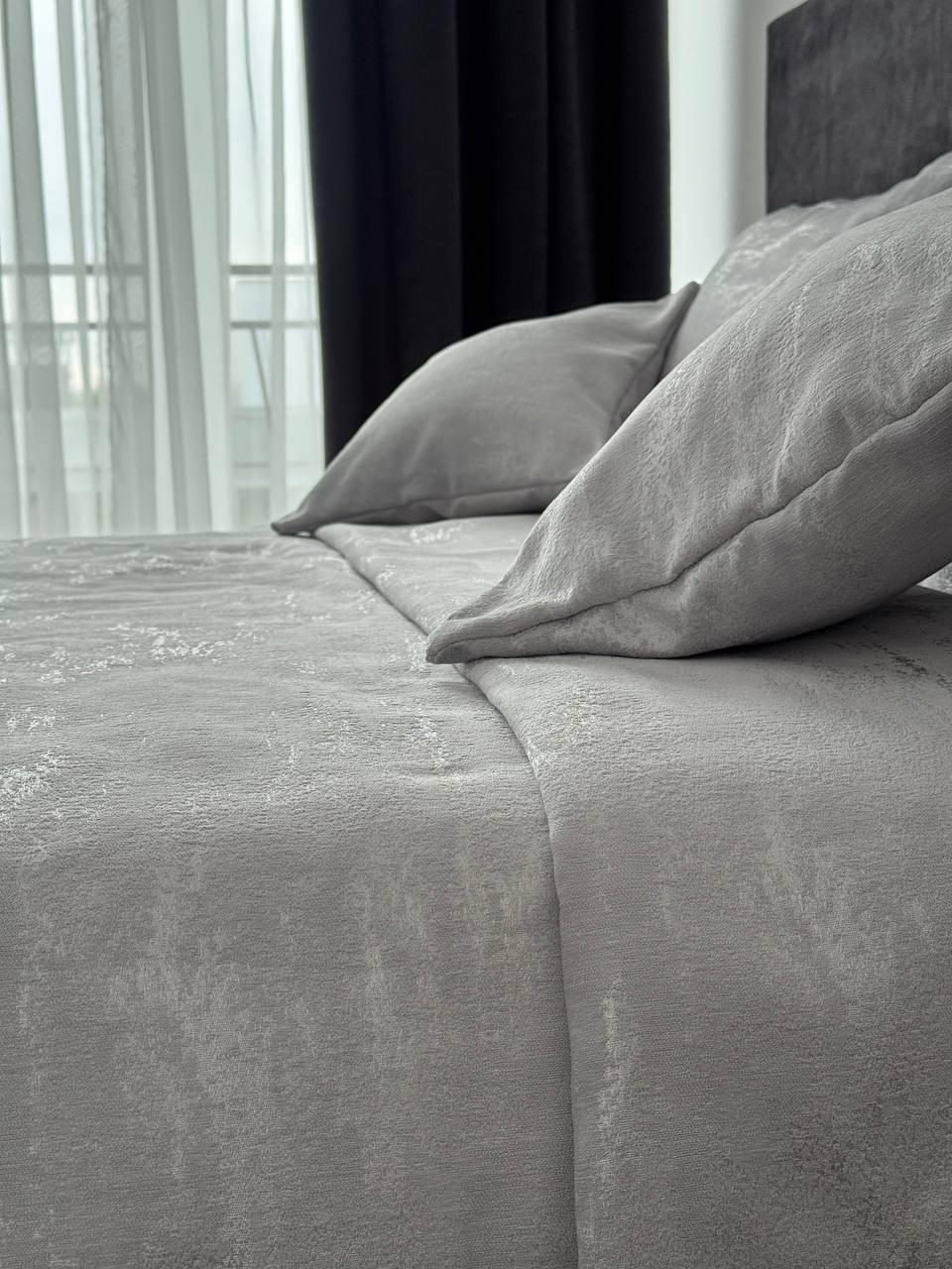 Покрывало Мрамор 200х250 см Серый (22000-8-200х250cm) - фото 2