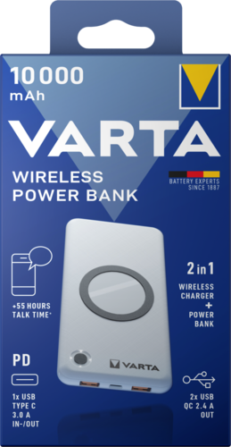 Повербанк Varta Energy 10000 з функцією безпровідної зарядки (172)