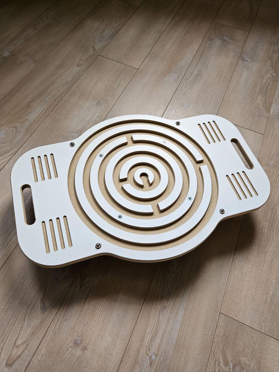 Балансировочная доска Билгоу и магнитным держателем шариков 4 шт. Белый (1468753442)