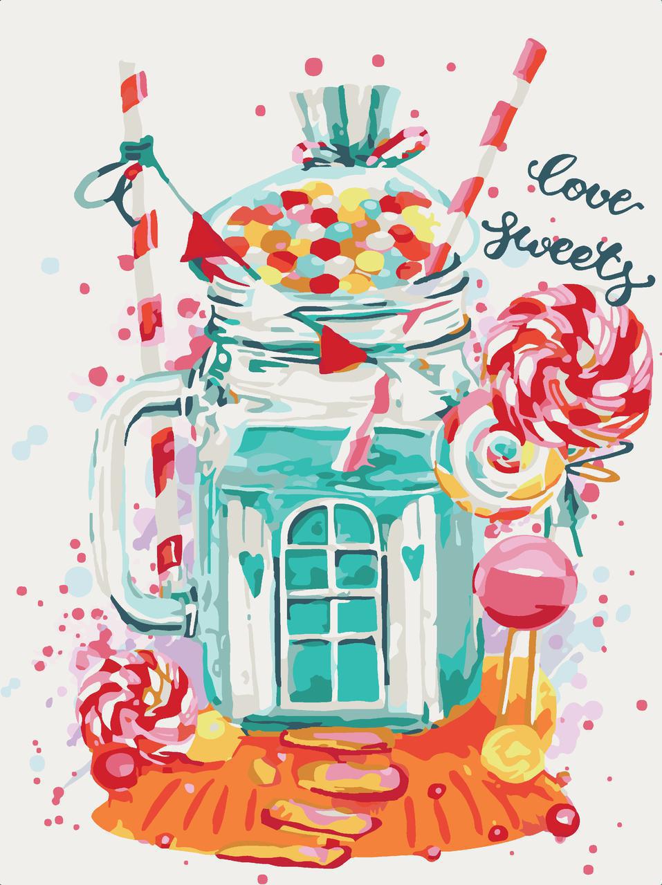 Картина по номерам Идейка Любимые вкусняшки 30x40 см (skl-КНО2822)