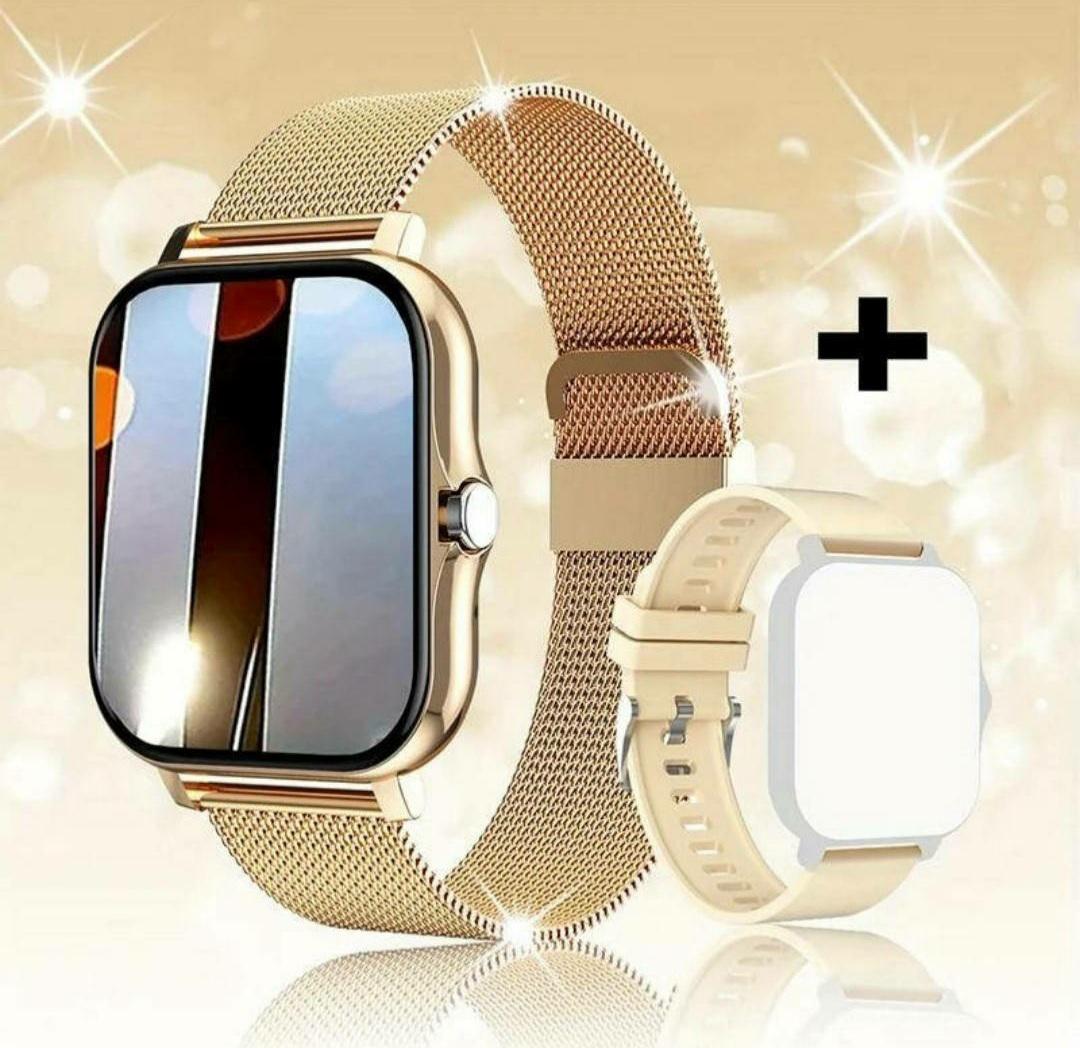 Смарт-годинник Lige Y13 з двома ремінцями Золотий (2435740298) - фото 4