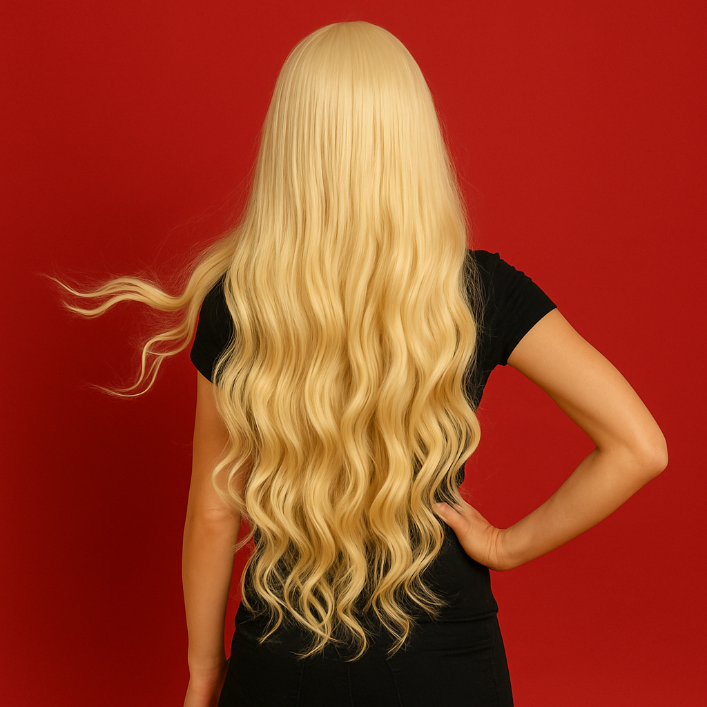 Перука хвиляста фентезі косплей канекалон термостійкий 80 см Блондин (K0710-1) - фото 2