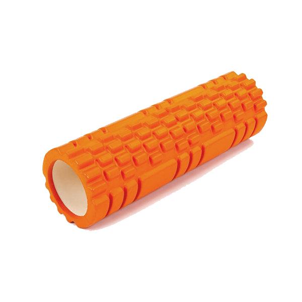 Массажный ролик EasyFit Grid Roller 45 см v.2.1 Оранжевый (EF-2027-O) - фото 1