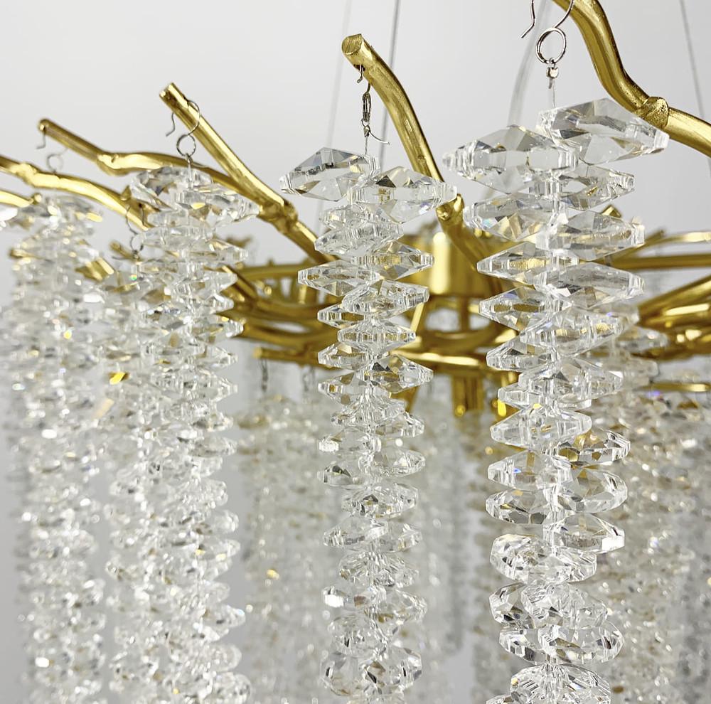 Люстра розкішна підвісна Odeon Light Ø 60 см (708D GD/CL) - фото 7 Люстра розкішна підвісна Odeon Light Ø 60 см (708D GD/CL) - фото 7