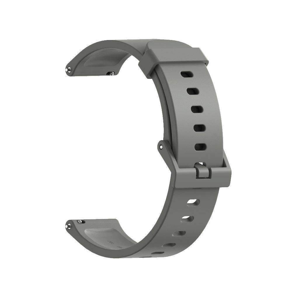 Ремінець для смарт-годиників MiJobs Light силіконовий для Amazfit Bip Lite S U 20 мм Темно-сірий (1870P)