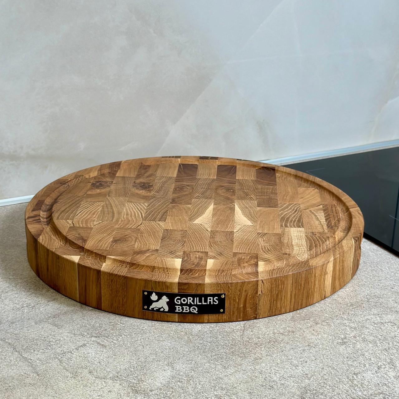 Дошка обробна торцева дерев'яна кругла 35 см (27722327)