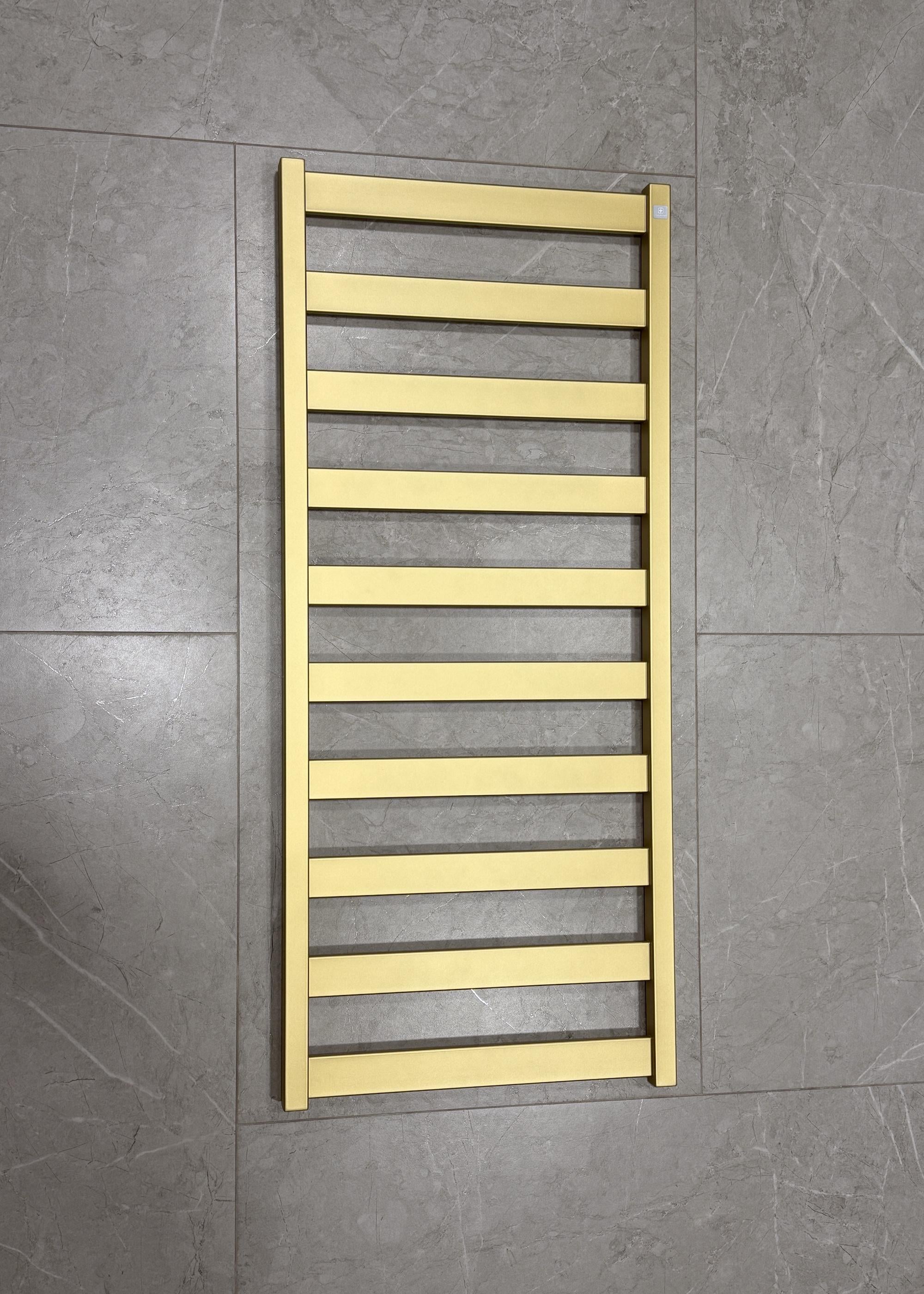 Полотенцесушитель комбинированный Terma Vivo ТЭН ONE с вентилем Unico 1150x500 мм Brass (832)