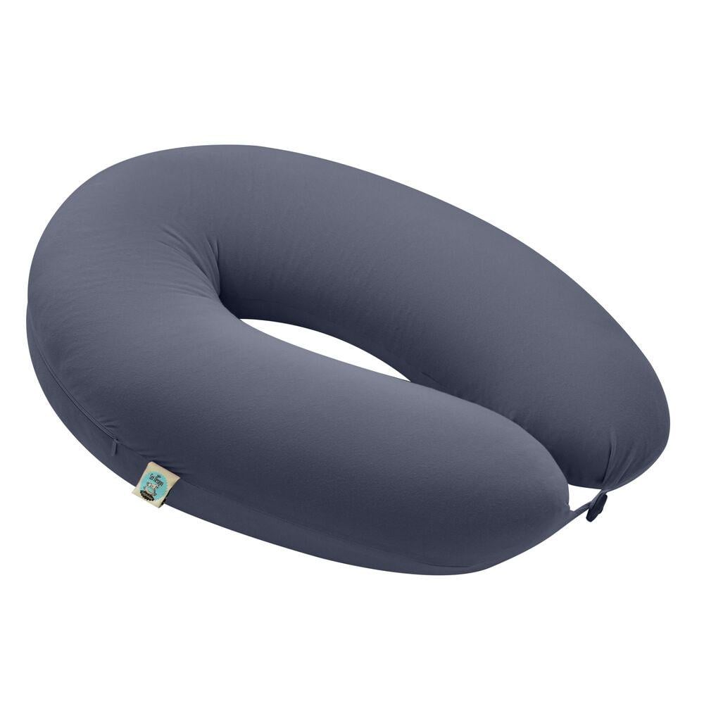 Подушка для кормления SeiDesign гипоаллергенная наволочка из хлопка на молнии 30х190 см Темно-серый (27337)