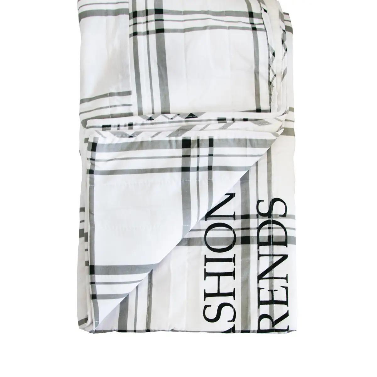 Электрическая простыня Fashion Trends полуторная 150x80 см в клетку Белый (1009516-Other)