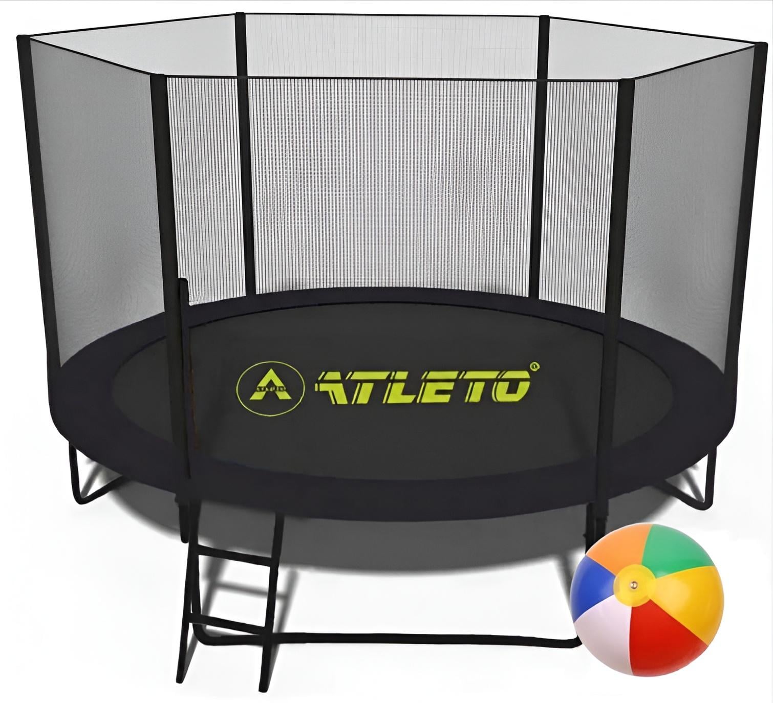 Батут Atleto с сеткой/лестницей/ 252 см Black (5208) Батут Atleto с сеткой/лестницей/ 252 см Black (5208)