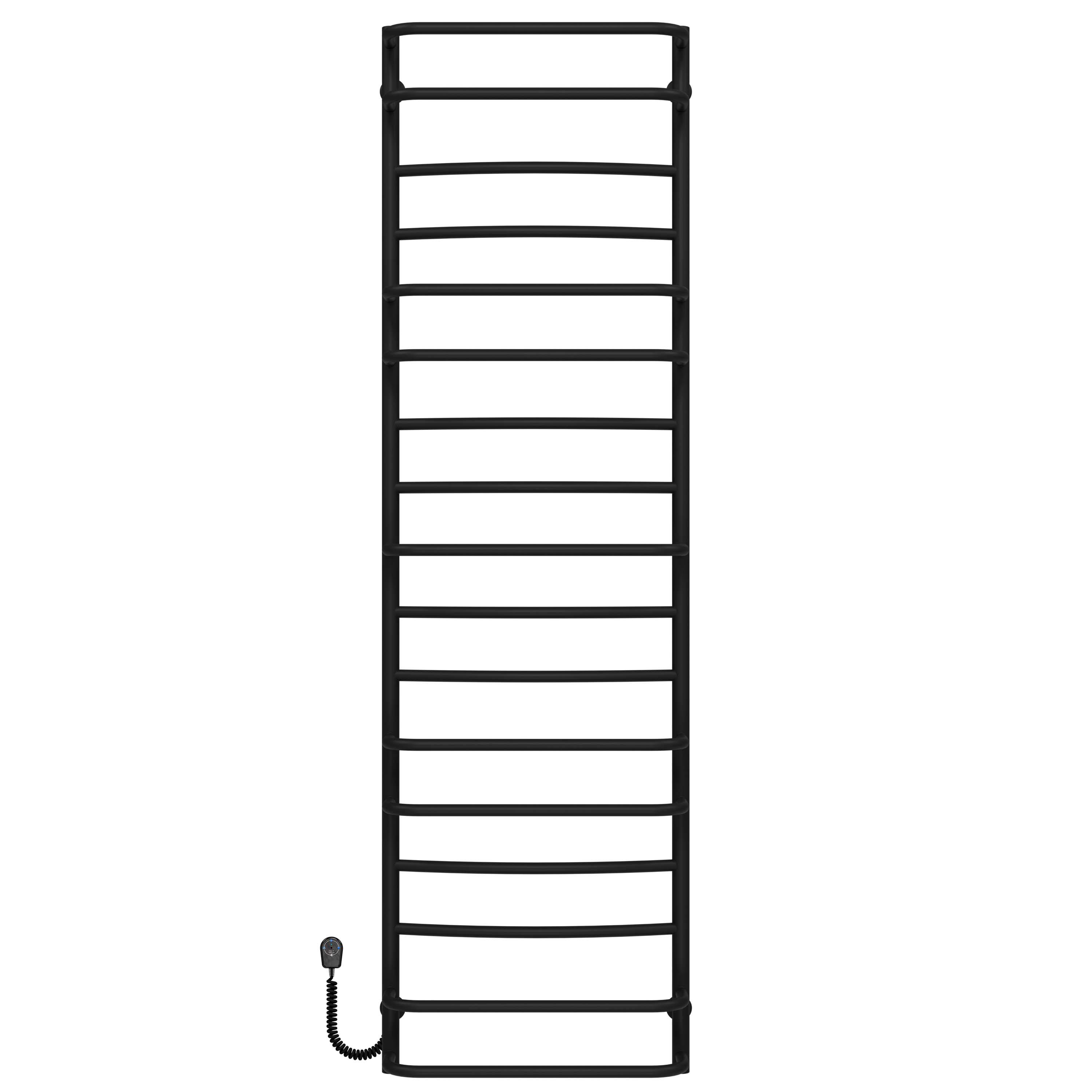 Рушникосушарка електрична Deffi Аквамікс П17 EF16 ліве підключення нержавіюча сталь 500х1800 мм Чорний (C.AM.180.50.17.E.B.L.5)