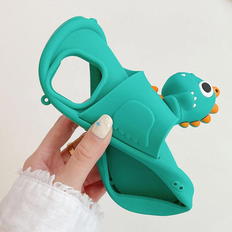 Протиударний Силіконовий Чохол Funny 3D для Apple iPhone 13 Pro Max (6.7") Baby dragon - фото 8