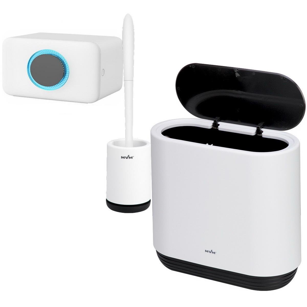 Набір аксесуарів для ванної MVM №27 MVM-MH-27 white/black Чорний (228049)