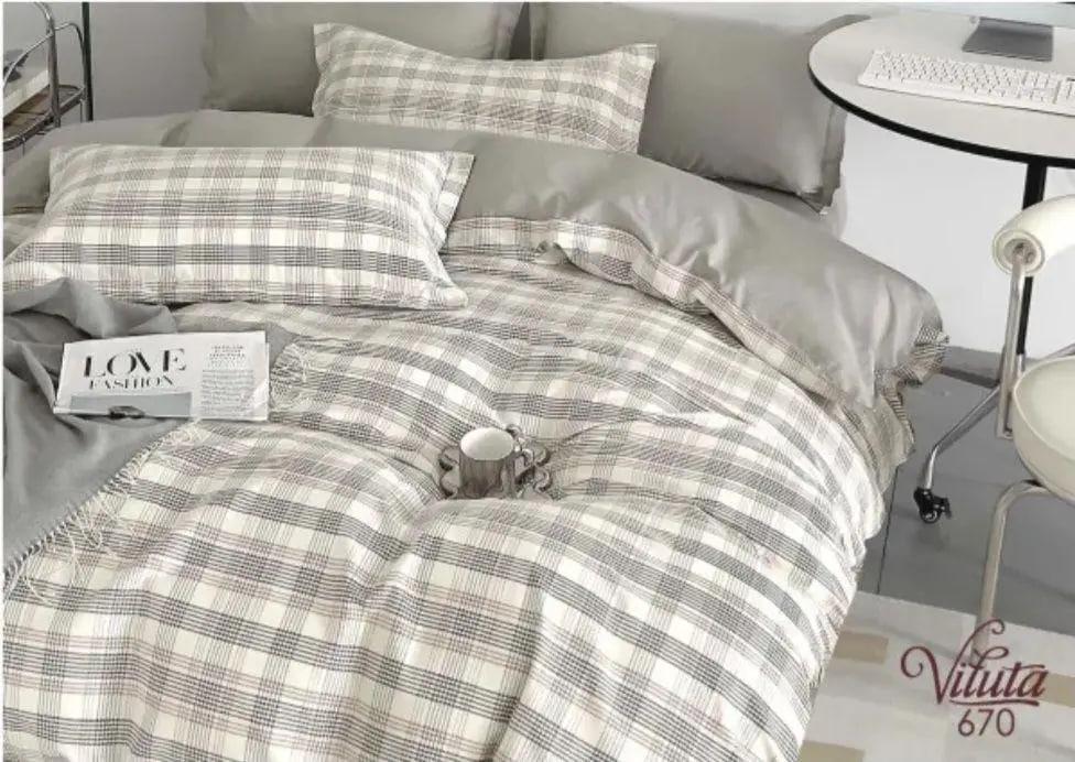 Комплект постельного белья Viluta Twill 670 полуторный сатин (1371)