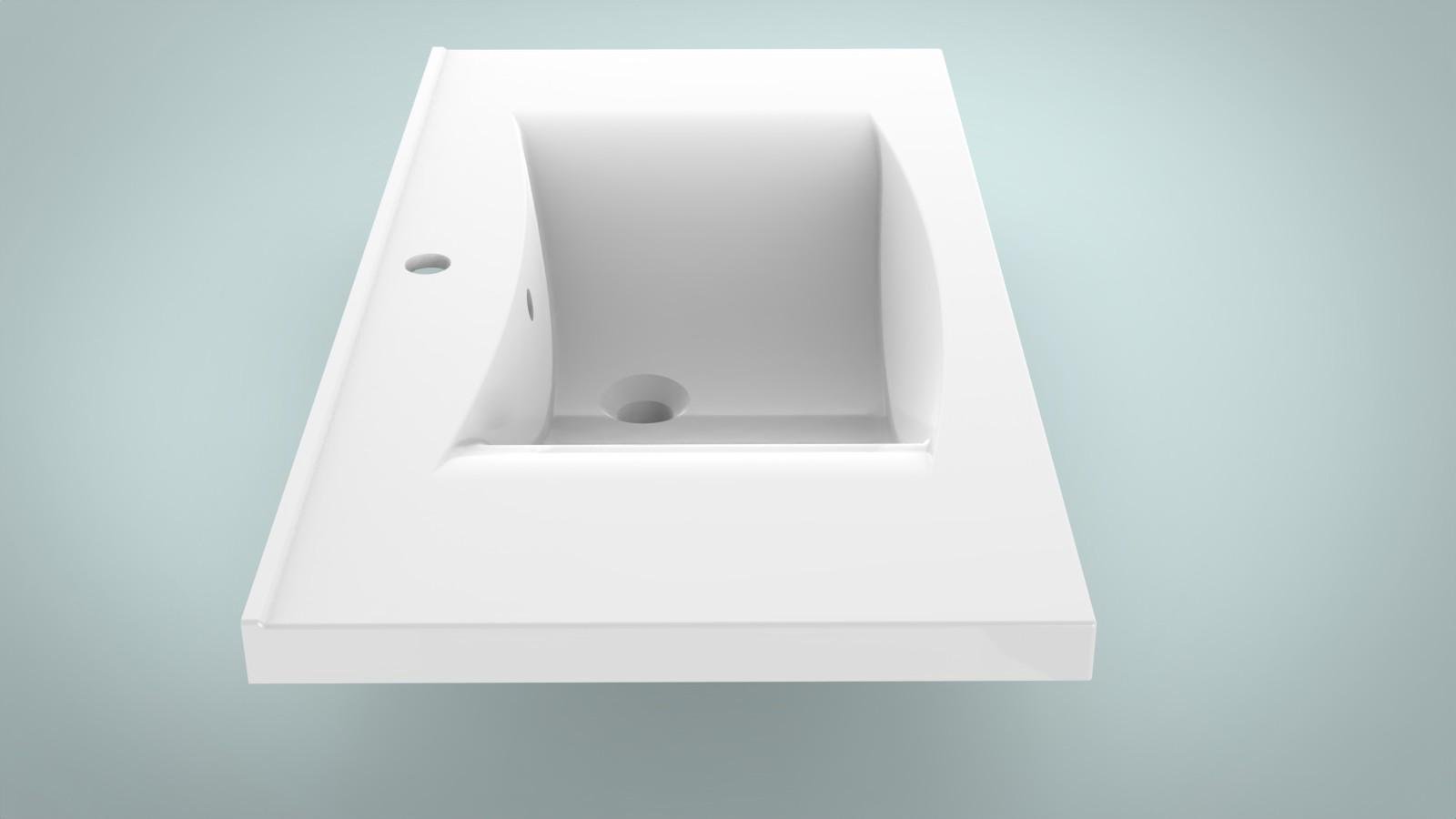 Умывальник Аmidicon lIZA 90х48 см Белый (27983431) - фото 3