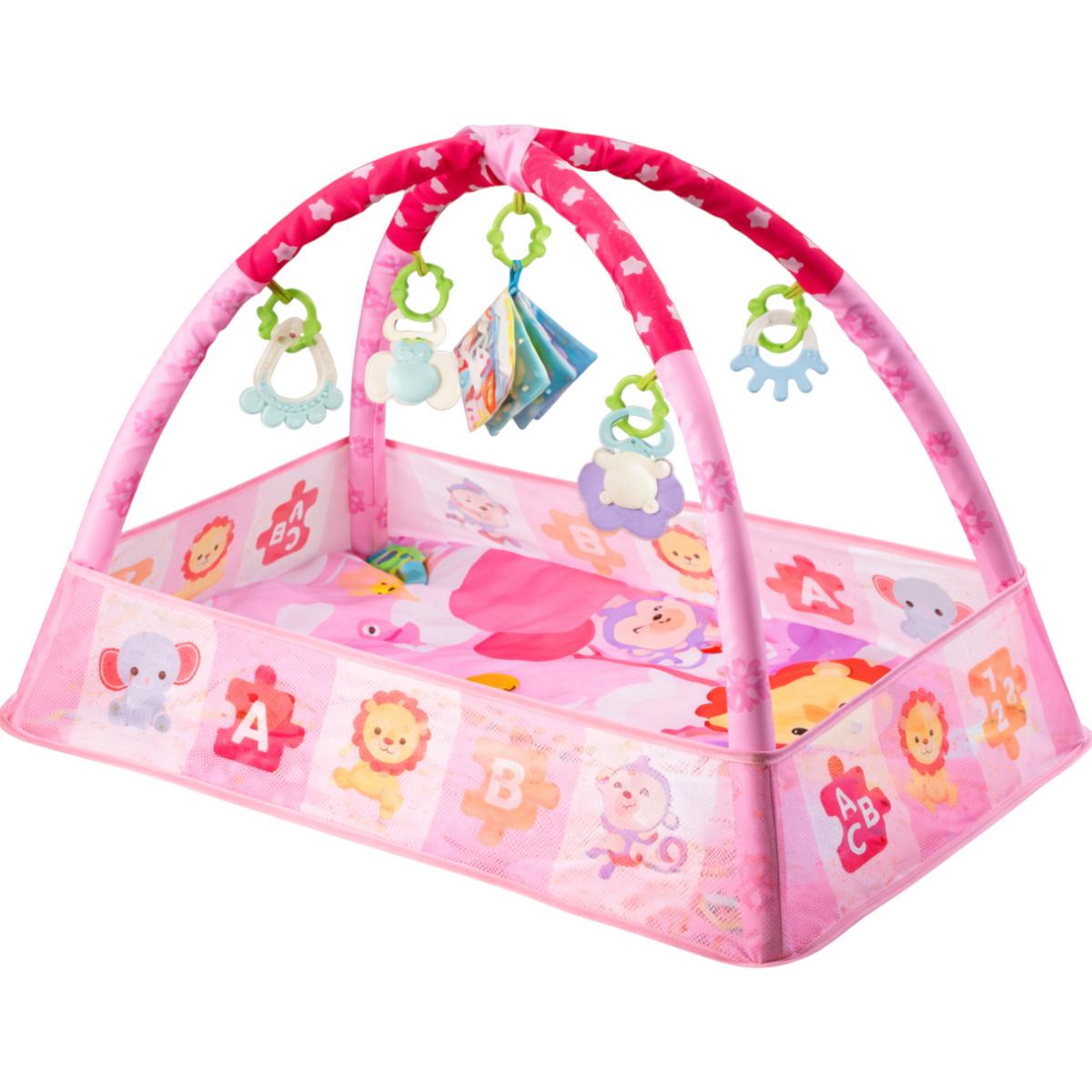 Коврик детский с мягкими бортиками Baby Play Gym развивающий кокон игровой (515)