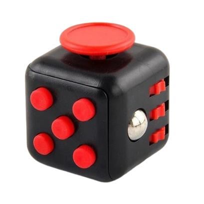 Іграшка-антистрес Fidget Cube з кнопками піт Чорний з червоним (86914680)