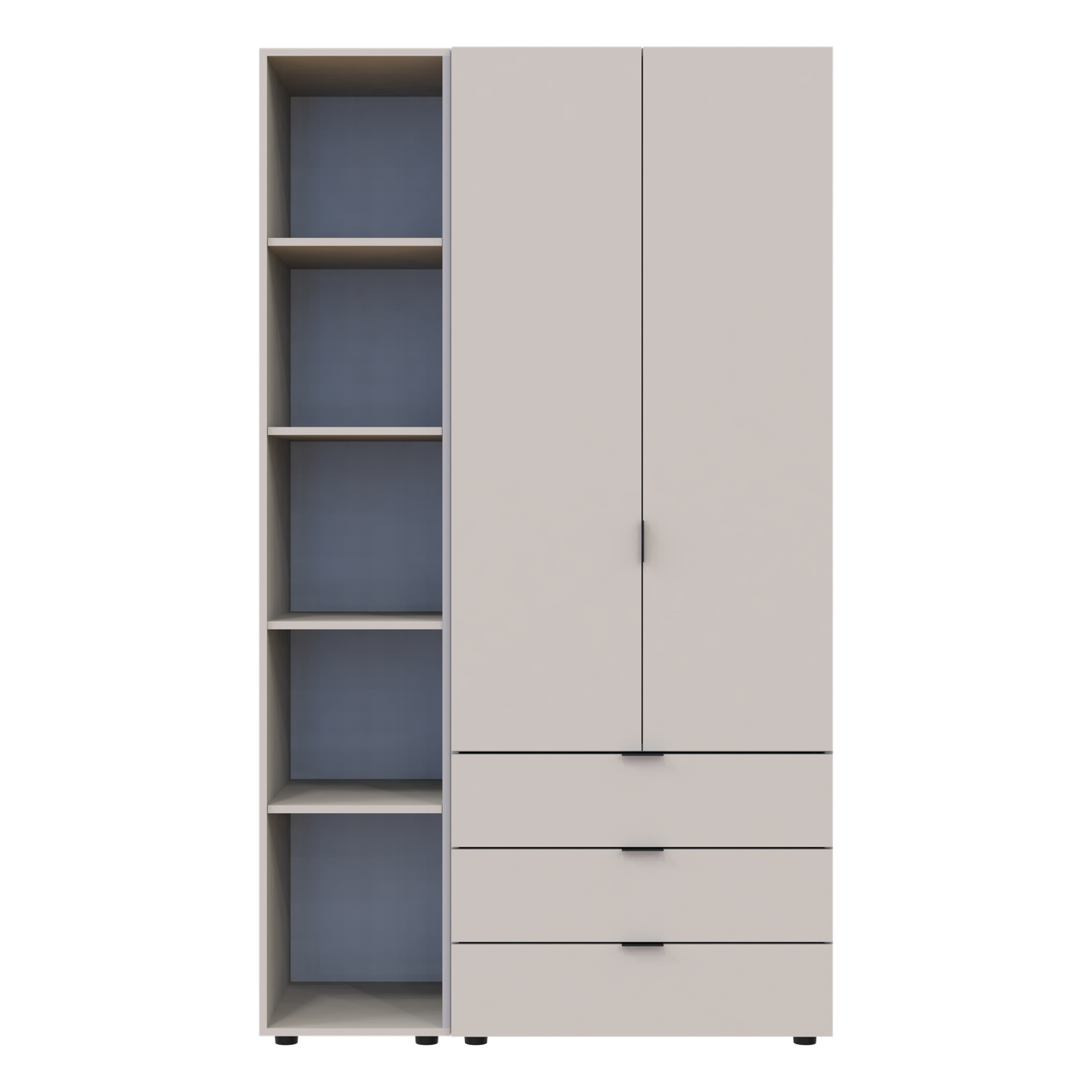 Комплект шкафов для одежды Doros Гелар 115,7х49,5х203,4 см 2 шт. Кашемир (DRS-011248)