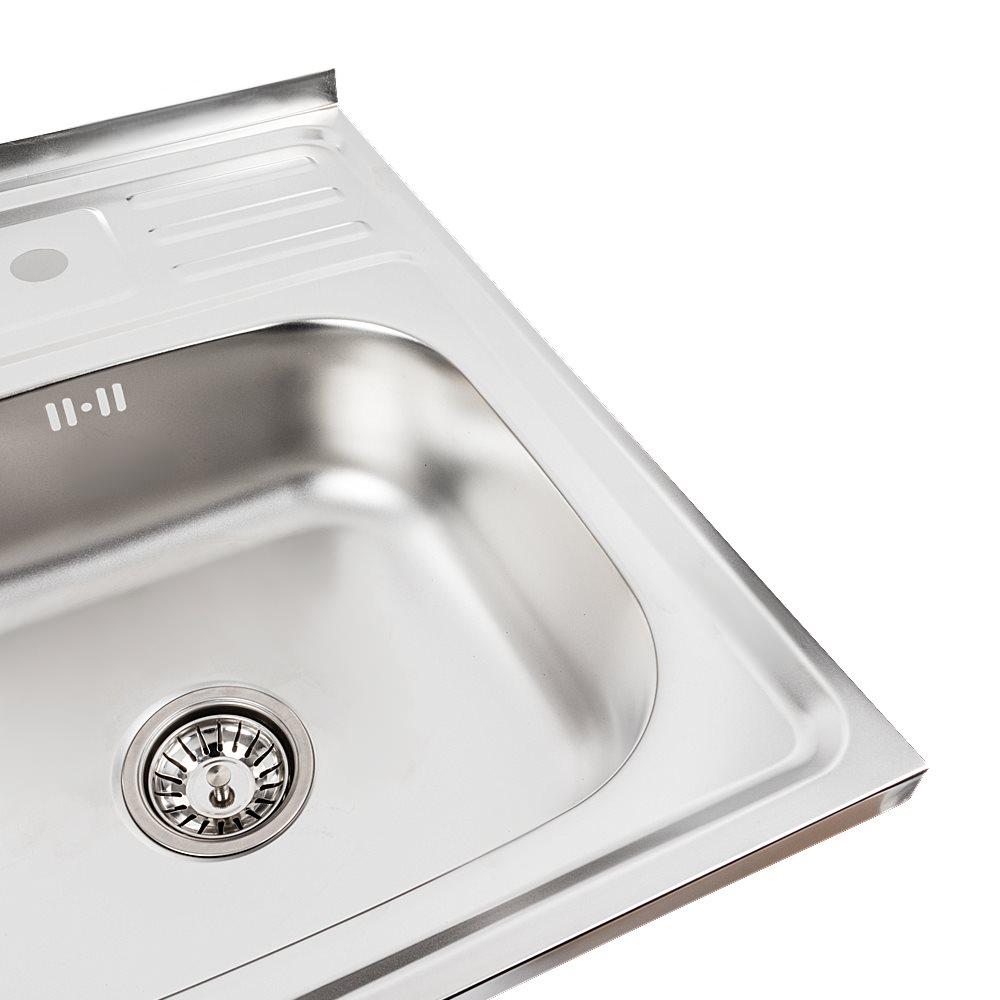 Мойка кухонная Valeso сатин 5060 0,7/160 мм из нержавеющей стали - фото 3 Мойка кухонная Valeso сатин 5060 0,7/160 мм из нержавеющей стали - фото 3