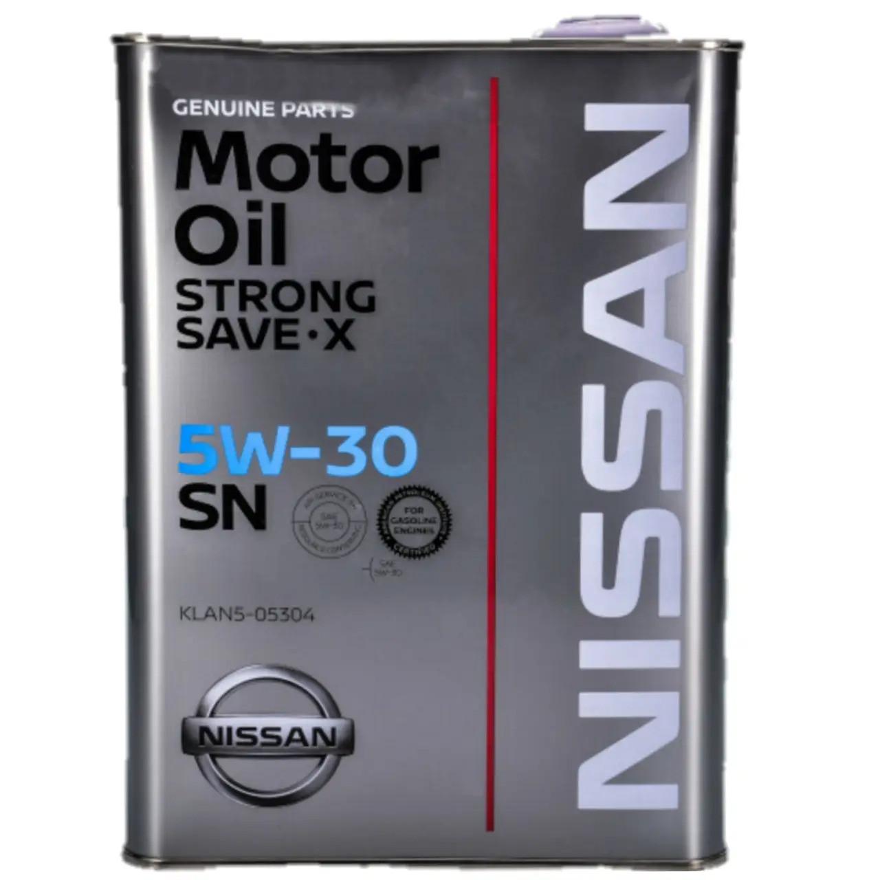 ᐉ Моторное масло Nissan Strong Save X 5W-30 4 л (KLAN505304) • Купить в ...