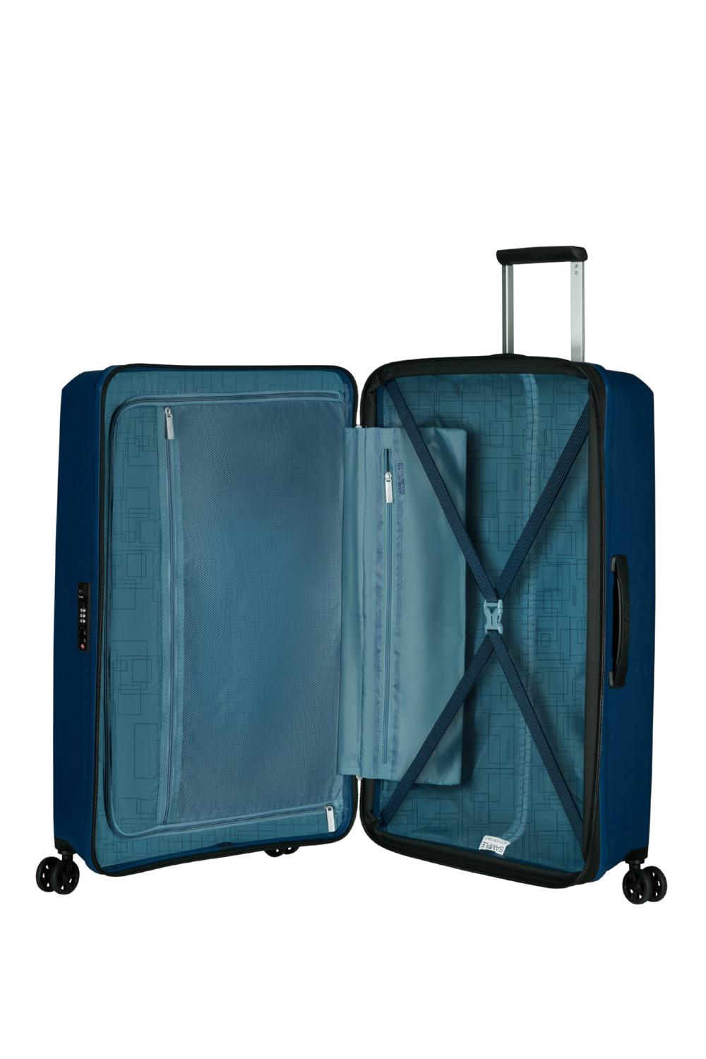 Чемодан American Tourister AEROSTEP 77x50x29/32 см Синий (MD8*41003) - фото 3