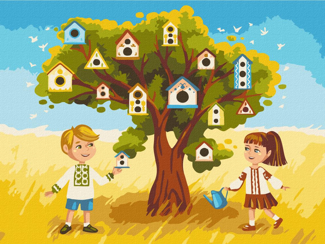 Картина по номерам BrushMe Будущее Украины 30х40 см (KBS0121)