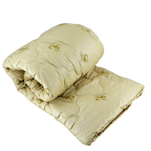 Одеяло закрытое Pure Wool на овечьей шерсти микрофибра полуторное 145х210 см Желтый (22-1-3903549) - фото 3