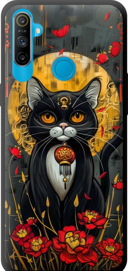 Чехол на Realme C3 China Cat (6134b-1889-42517) Чехол на Realme C3 China Cat (6134b-1889-42517)
