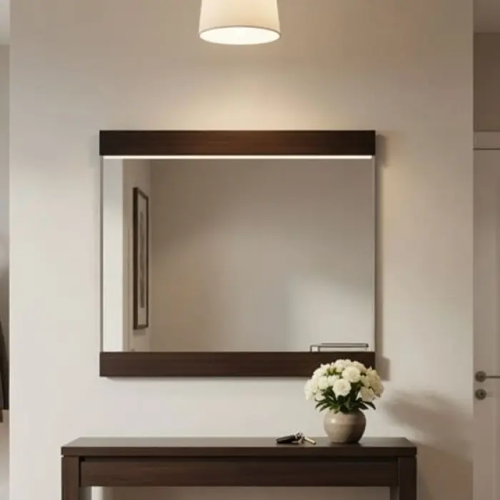 Зеркало на стену Эверест Соната с полками Венге темный (EVR-2145)