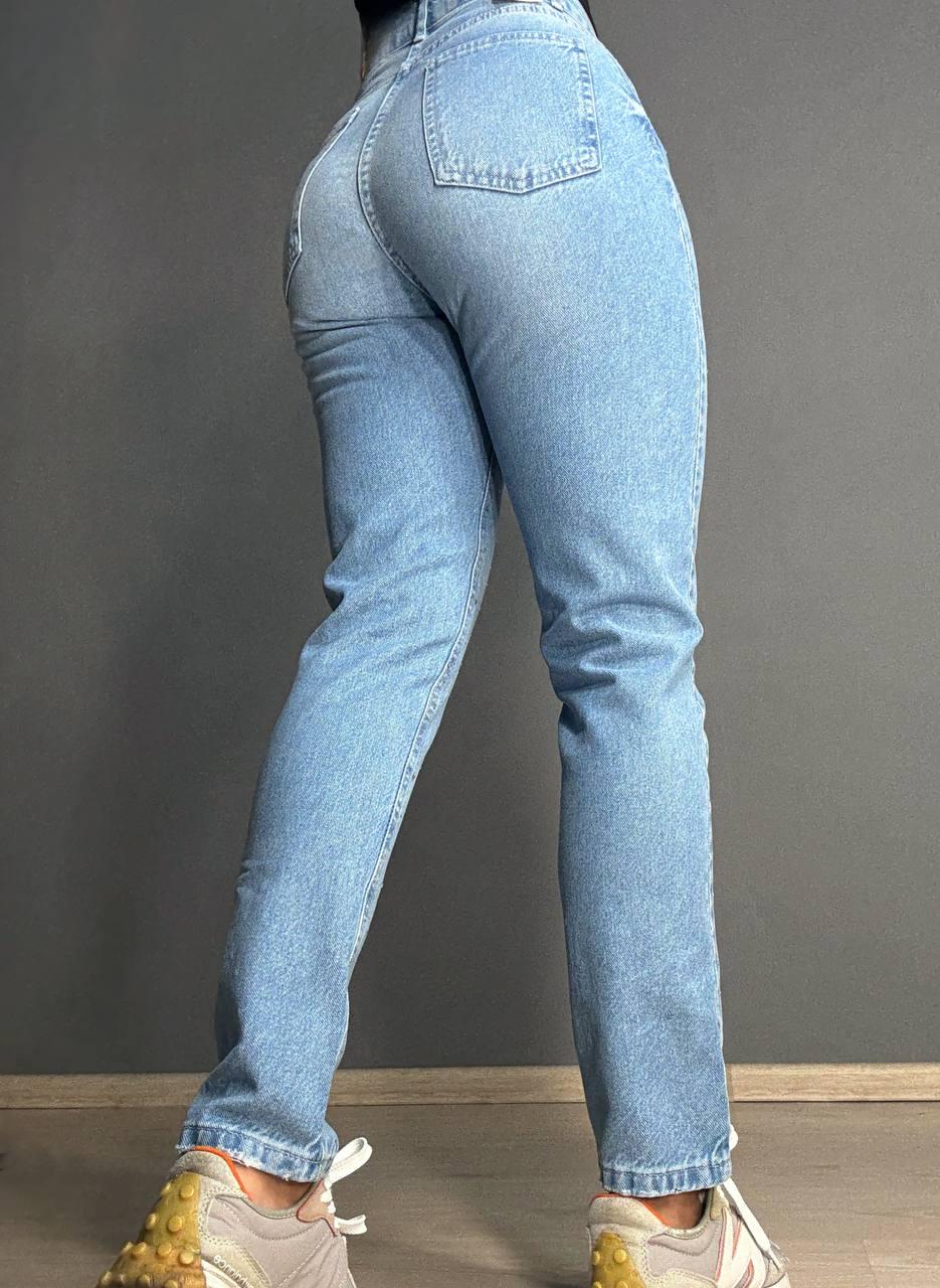 Джинси жіночі ITS Basic 3077 MOM з россипом камінців р. 42 Блакитний (1936) - фото 3