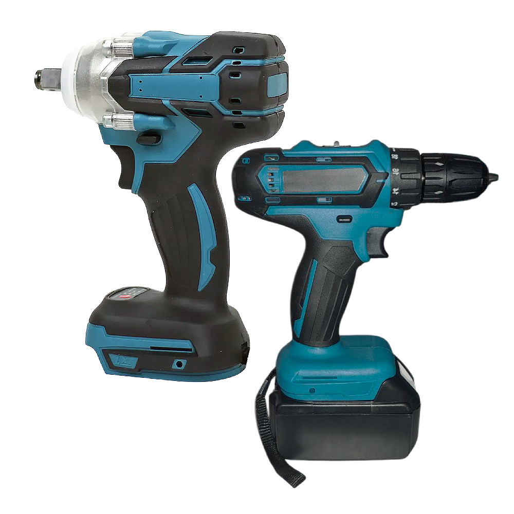 Набор гайковерт и шуруповерт аккумуляторный 2в1 2 акб с кейсом (92922) - фото 5 Набор гайковерт и шуруповерт аккумуляторный 2в1 2 акб с кейсом (92922) - фото 5