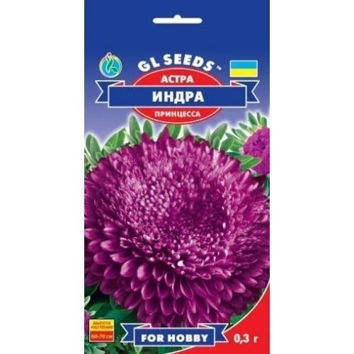 Семена цветов Астра Индра пурпурная принцесса GL Seeds 0,3 г (GL-0828)