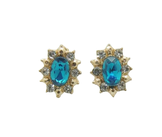 Серьги-гвоздики Liresmina Jewelry Ночное сияние Золотистый (1816495925)