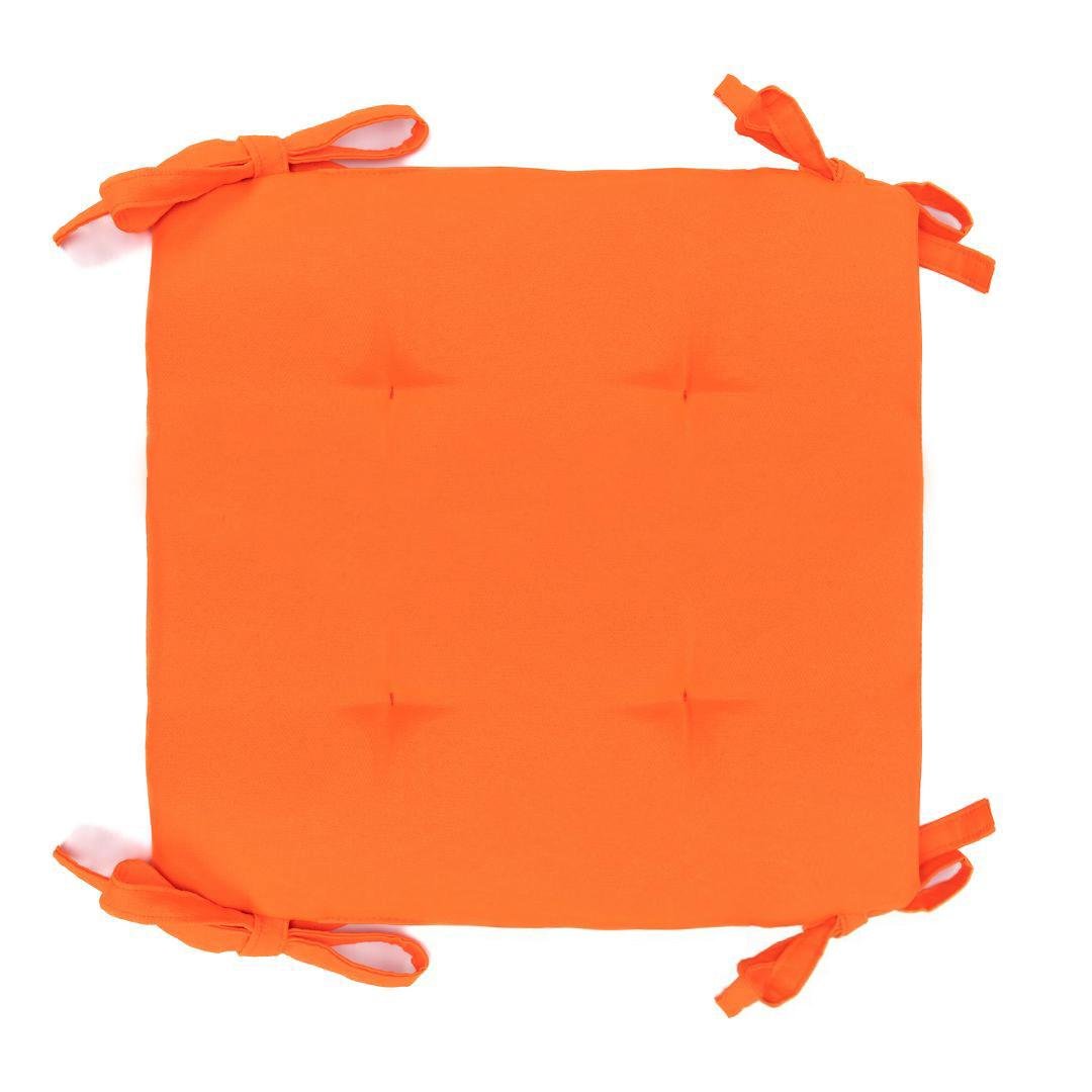 Подушка для стула/кресла/табурета 35х35х3 см Оранжевый (1798557408) - фото 1 Подушка для стула/кресла/табурета 35х35х3 см Оранжевый (1798557408) - фото 1