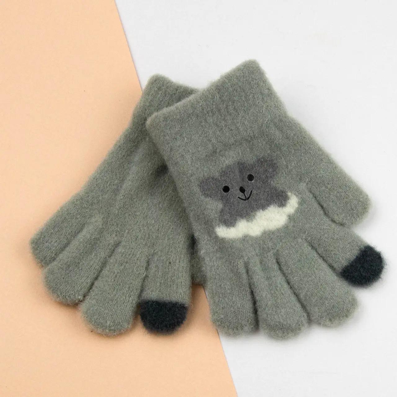 Перчатки для малышей зимние 1-4 года р. 11 Серый (24-8-012) Перчатки для малышей зимние 1-4 года р. 11 Серый (24-8-012)