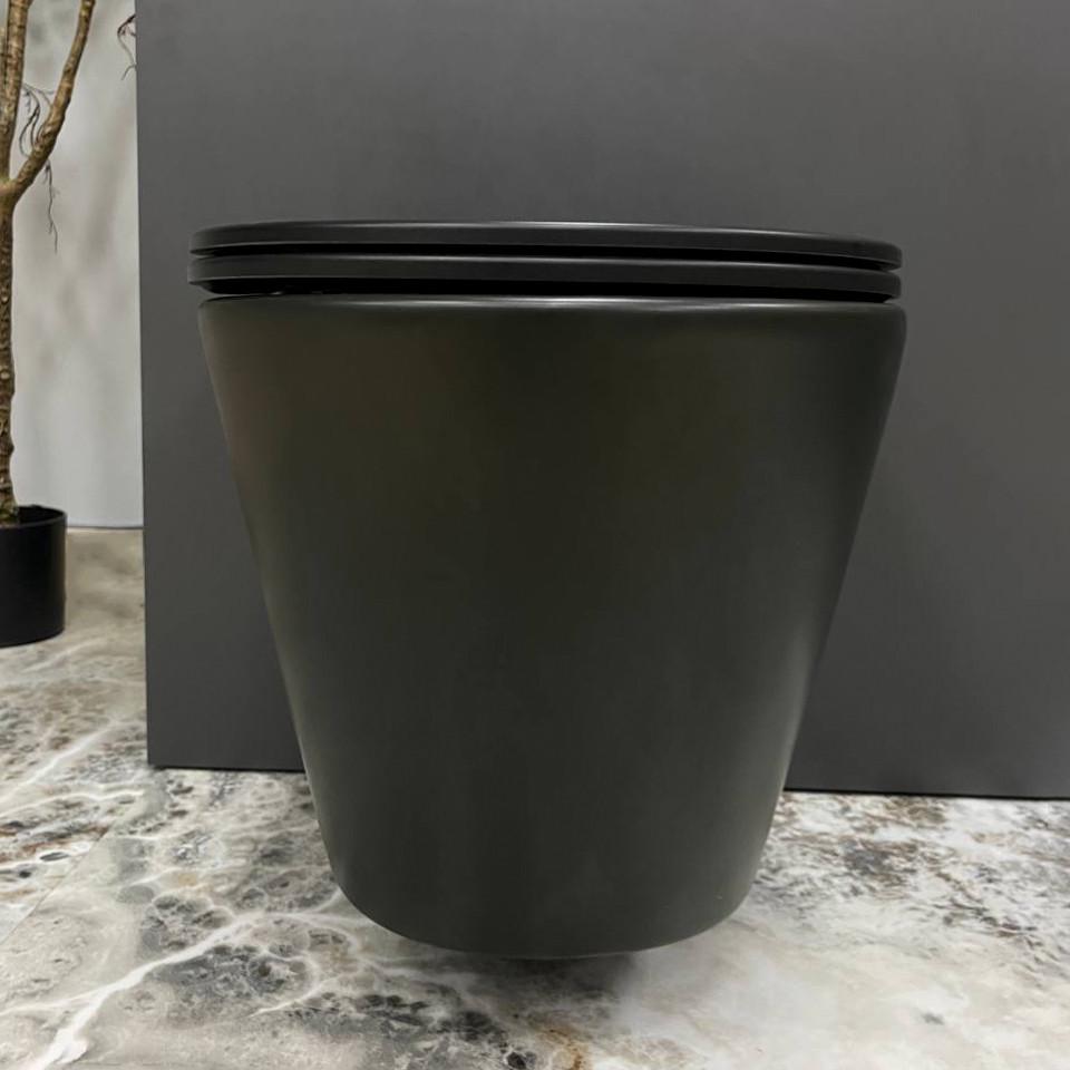 Унитаз подвесной VBI LEVANZO Black Matt (2810367381) - фото 3 Унитаз подвесной VBI LEVANZO Black Matt (2810367381) - фото 3