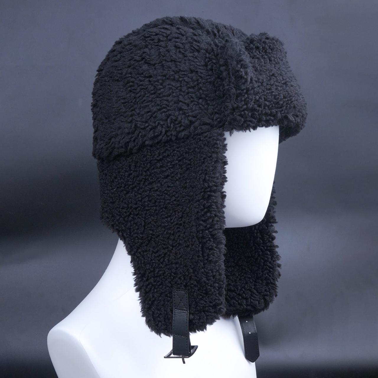 Шапка-ушанка бомбер р. 55-57 Черный (506) - фото 2 Шапка-ушанка бомбер р. 55-57 Черный (506) - фото 2