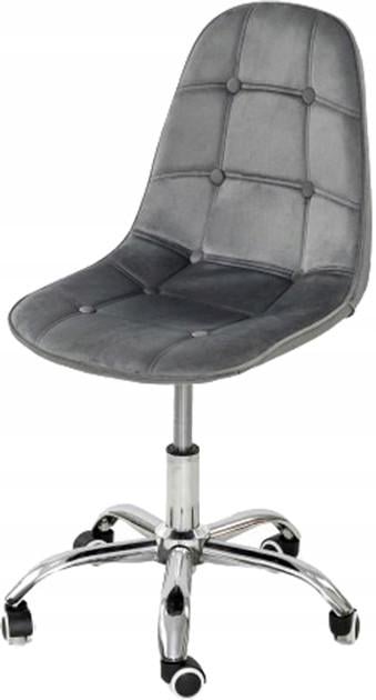Офисный вращающийся стул VIENA Бархатно-серый