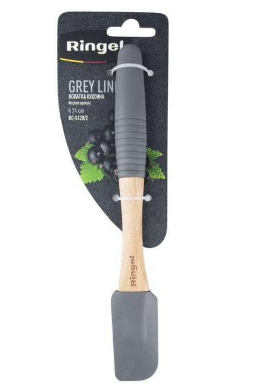 Лопатка кухонная Ringel Grey Line узкая силиконовая 24 см (RG-5128/2)