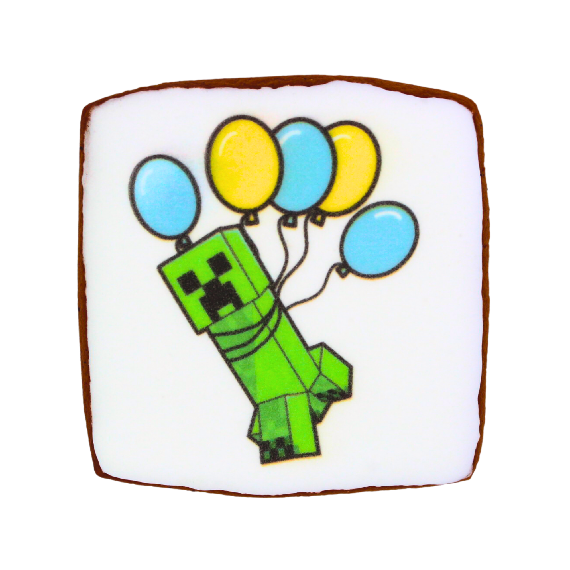 Пряник с принтом Крафт Печиво Последний звонок Minecraft 45 г