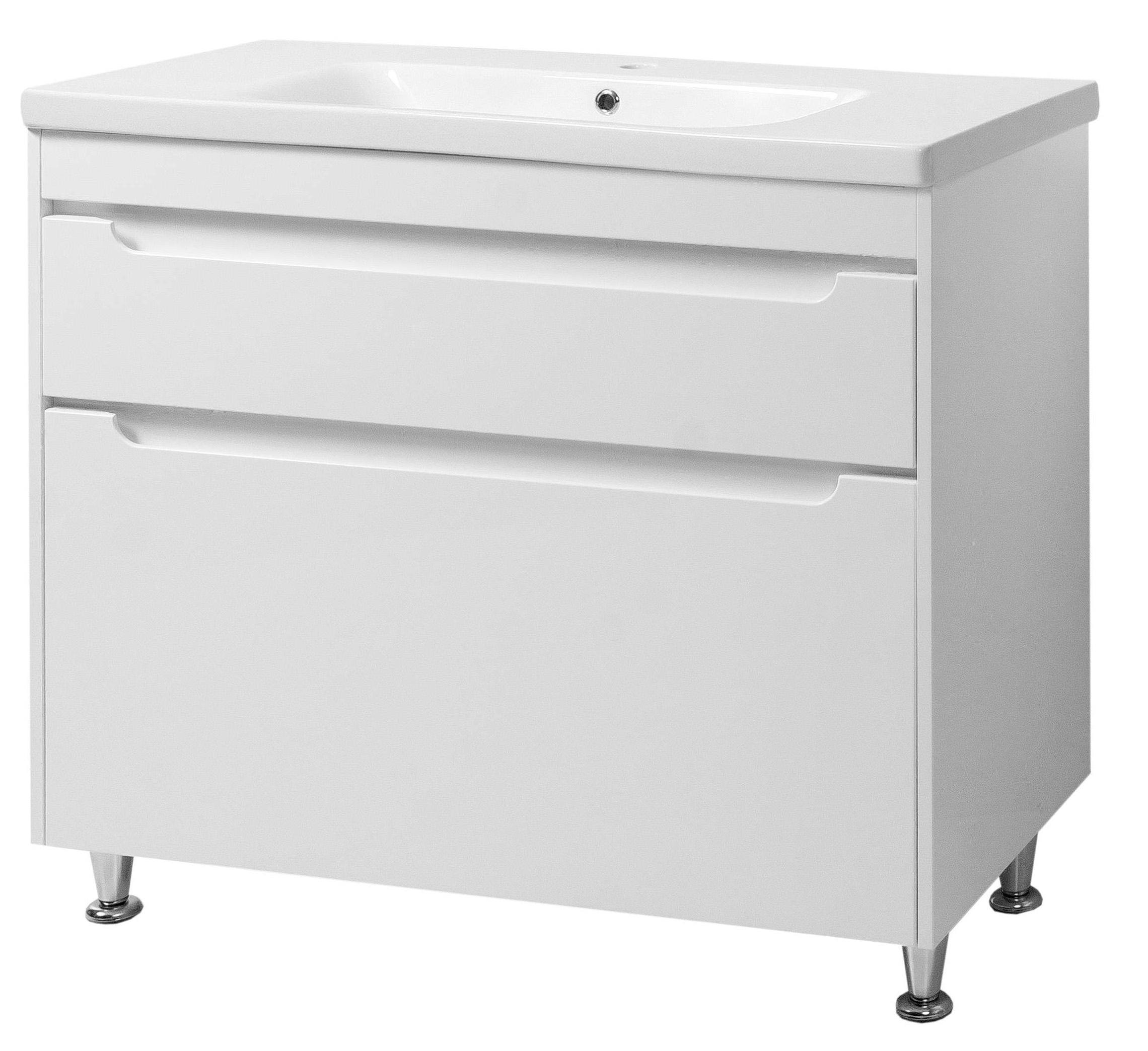 Тумба ЮВВІС Valencia ТНБ-2 Д з умивальником Bolero 100 см Білий (UVV006)