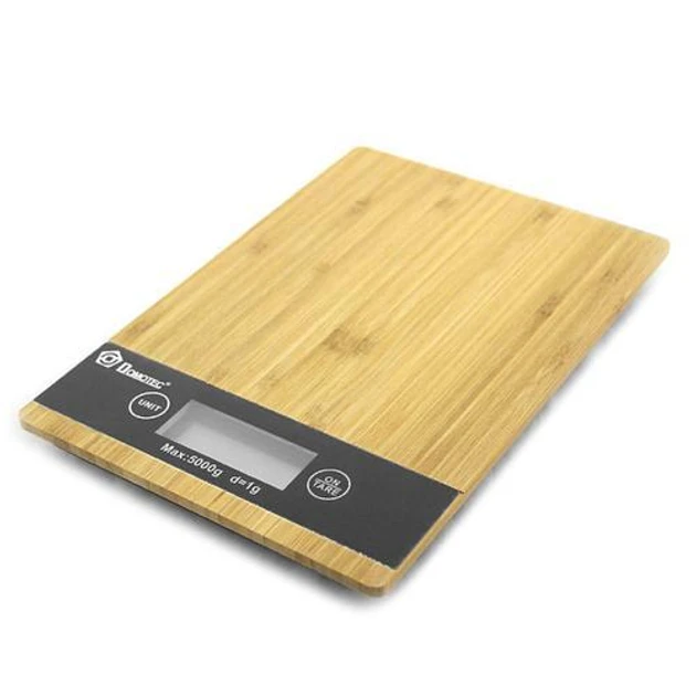 Весы кухонные электронные Domotec MS-А ACS с деревянным дизайном и электронным управлением (4671)