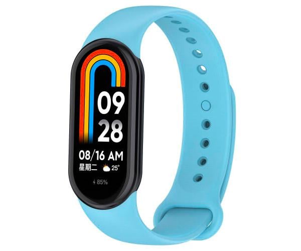 Ремінець Silicone для Xiaomi Smart Band 9 Блакитний - фото 4