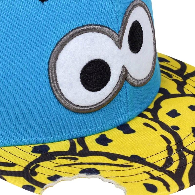 Кепка снепбек Wuke Коржик Cookie Monster с прямым козырьком унисекс one size (B477) - фото 5