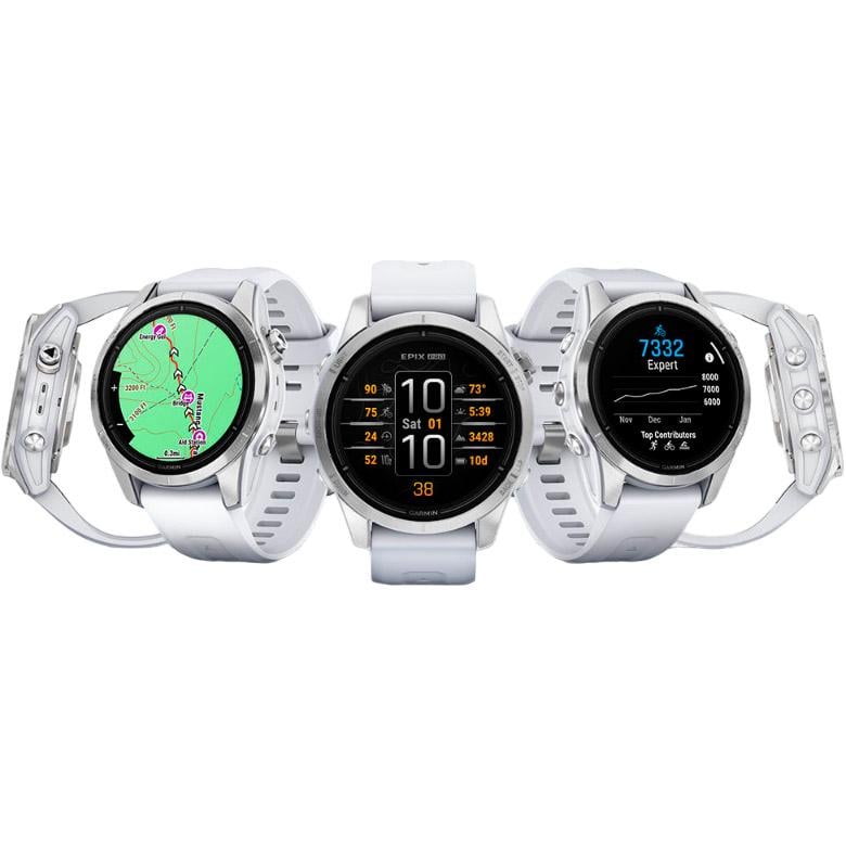 Смарт-часы Garmin Epix Pro Gen 2 42 мм Silver with Whitestone Band (010-02802-00) - фото 11