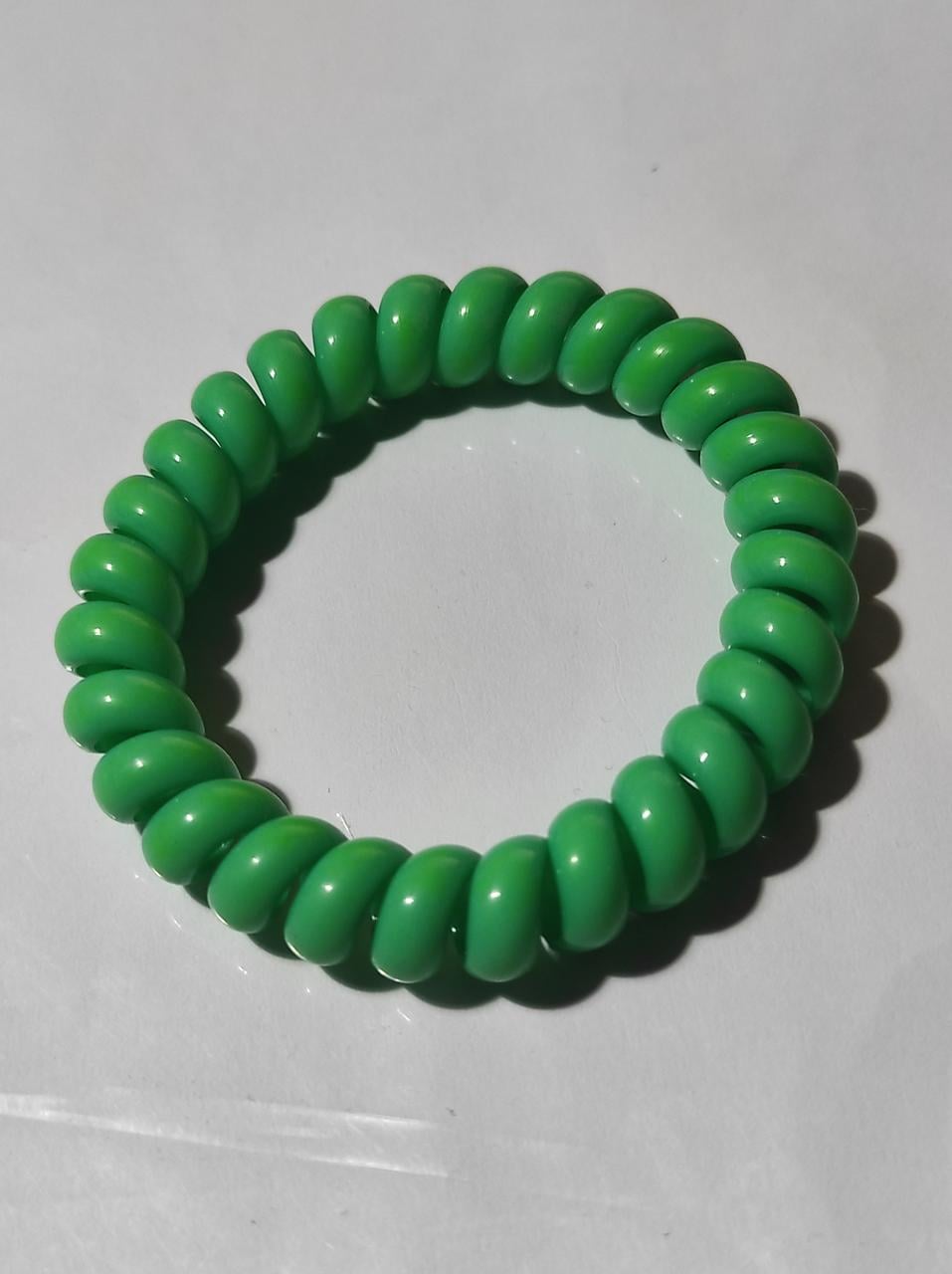 Резинка Спираль толстая 5,5 см глянцевая Бирюзовый (K7-4-1728-БІР)