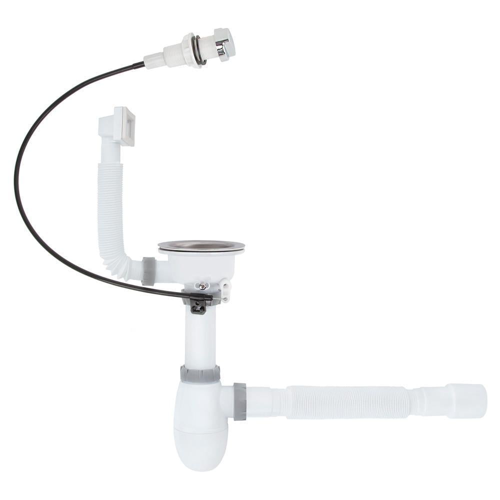Сифон для кухонної мийки ITAL K1013SA 1/2"х40 мм (21332826) Сифон для кухонної мийки ITAL K1013SA 1/2"х40 мм (21332826)