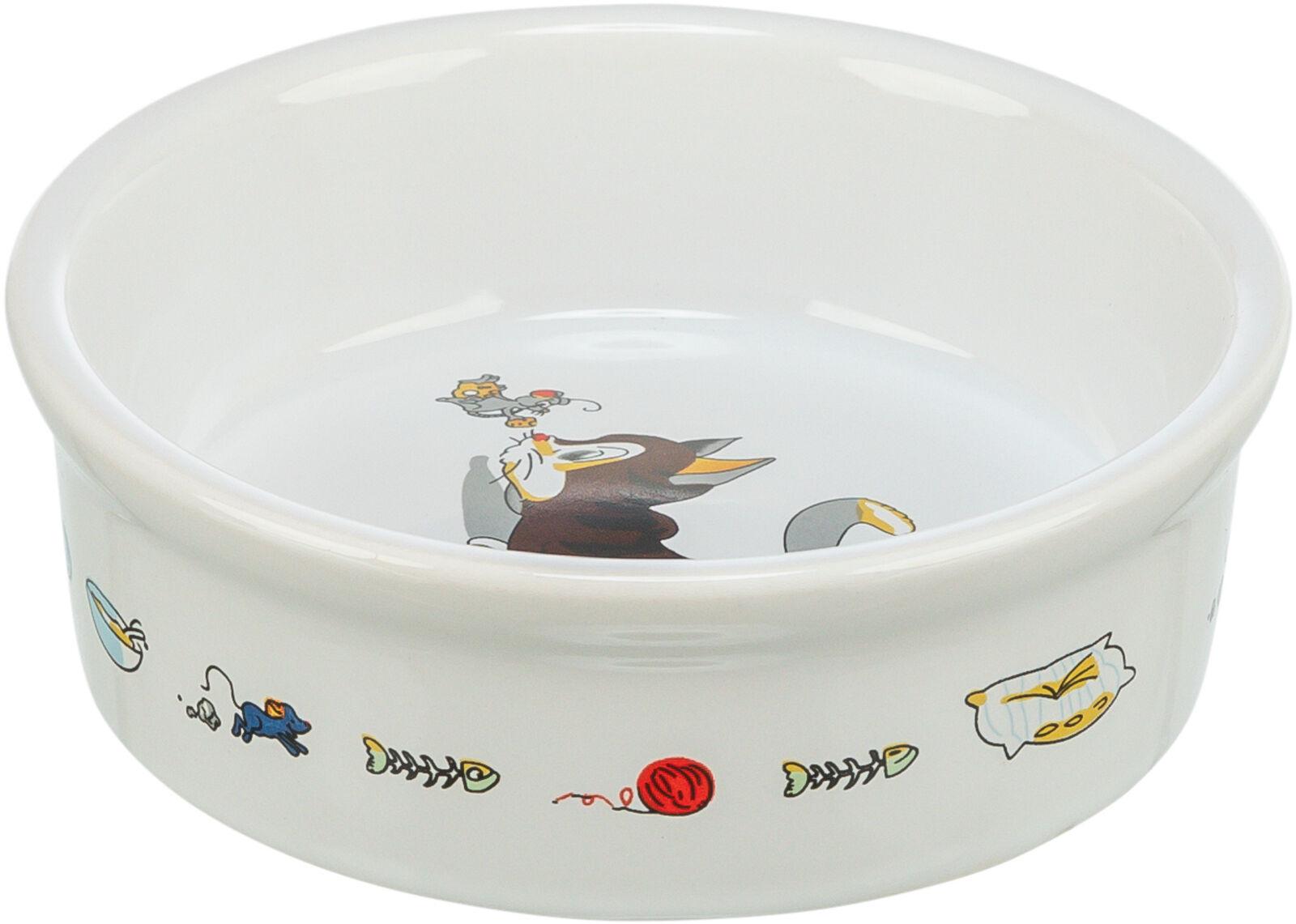 Миска керамічна з малюнком кота та мишки 0,2 л 12 см (TX-4007) Миска керамічна з малюнком кота та мишки 0,2 л 12 см (TX-4007)