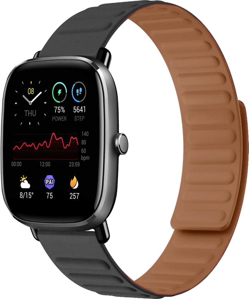 Ремешок Magneter для Amazfit GTS 2 mini Black (26627-2B) Ремешок Magneter для Amazfit GTS 2 mini Black (26627-2B)