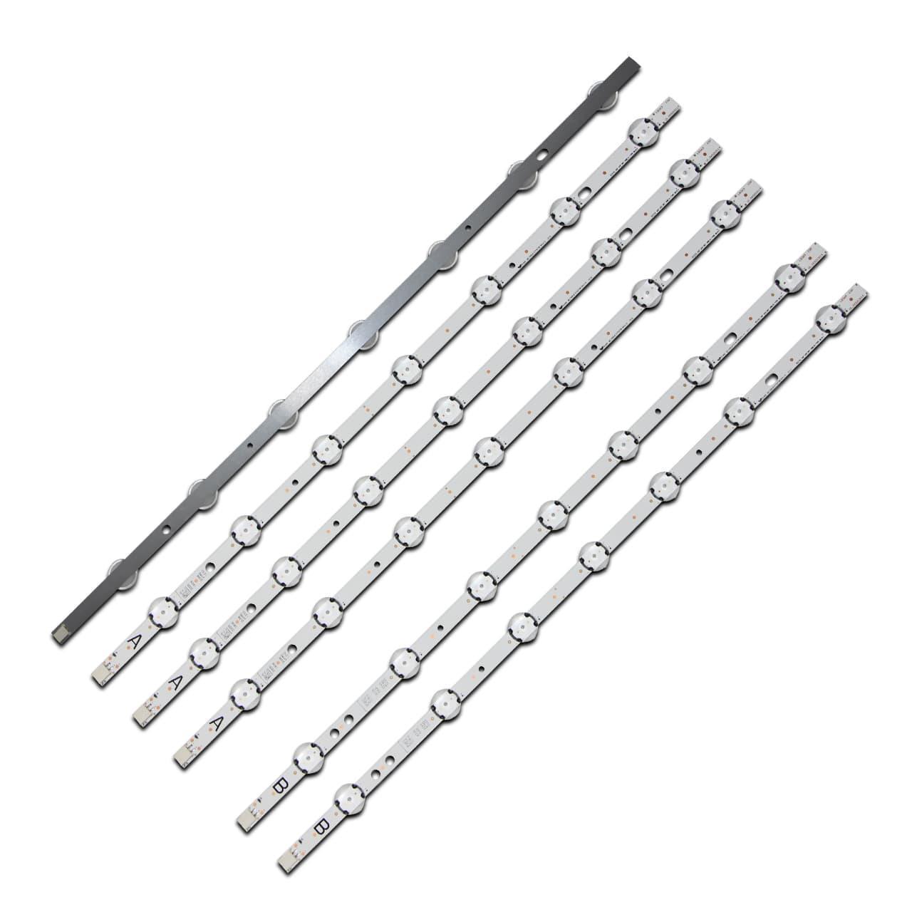 Комплект LED подсветки для VESTEL UHD DRT VNB A+B TYPE VES490QNDL-2D-U11 VES490QNDS-2D-U11 VES490QNDS-2D-N11 49" 6 шт. (ART-14125)